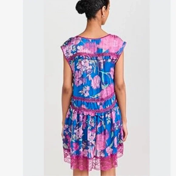 Free People SPRING FLING MINI DRESS SIZE LARGE - Picture 11 of 16